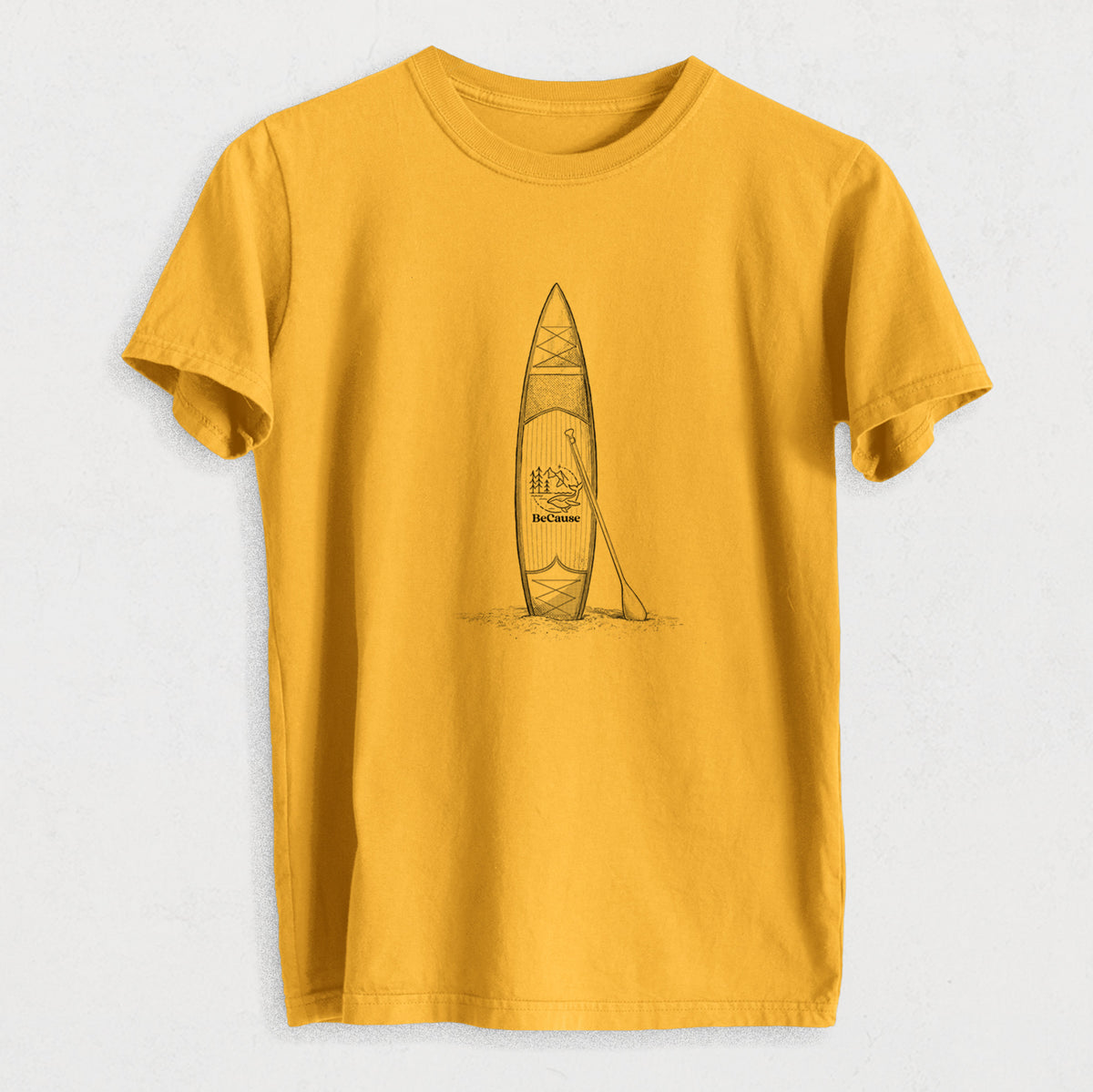 Stand-up Paddle Board - Heavyweight Men&#39;s 100% Organic Cotton Tee