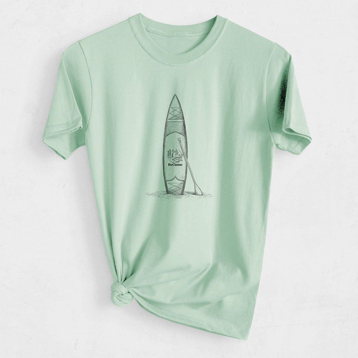 Stand-up Paddle Board - Heavyweight Men&#39;s 100% Organic Cotton Tee