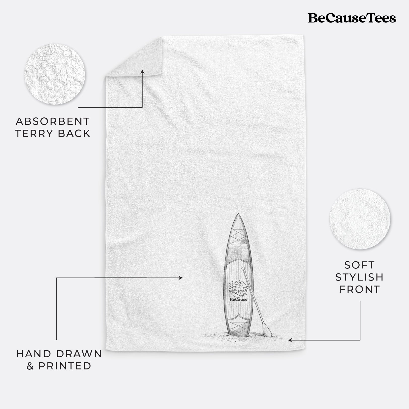 Stand-up Paddle Board Premium Decorative Hand Towel