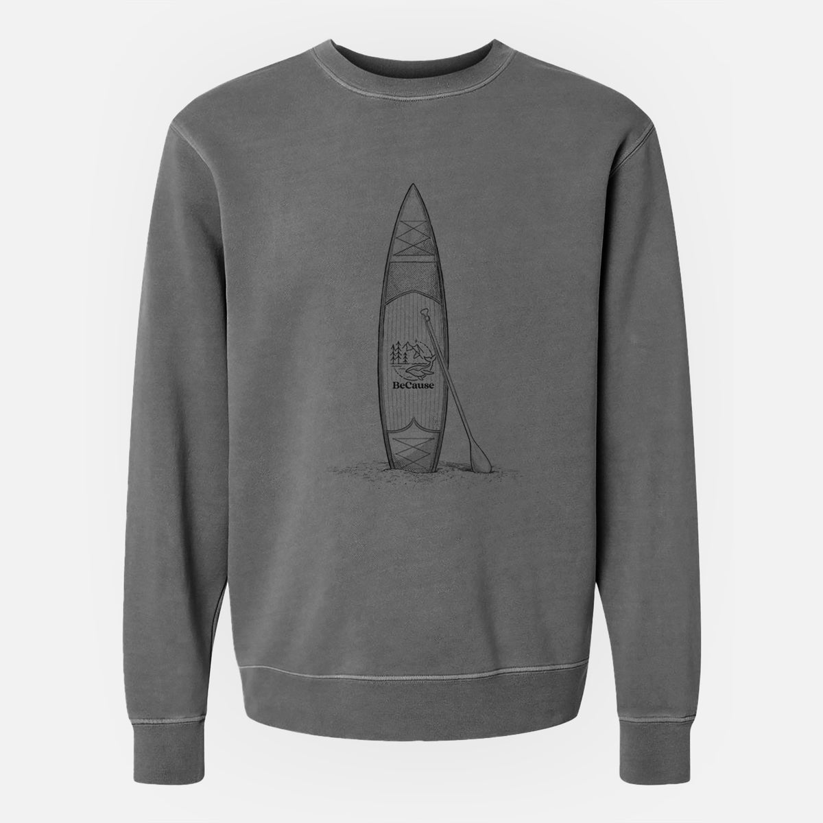 Stand-up Paddle Board - Unisex Pigment Dyed Crew Sweatshirt