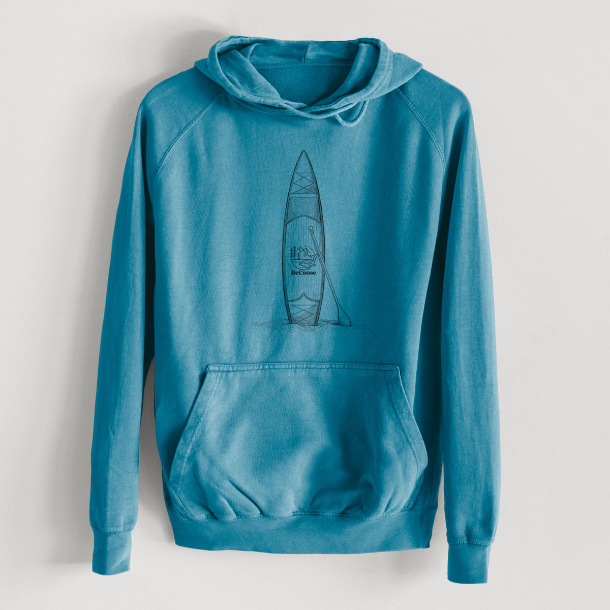 Stand-up Paddle Board  - Mid-Weight Unisex Vintage 100% Cotton Hoodie