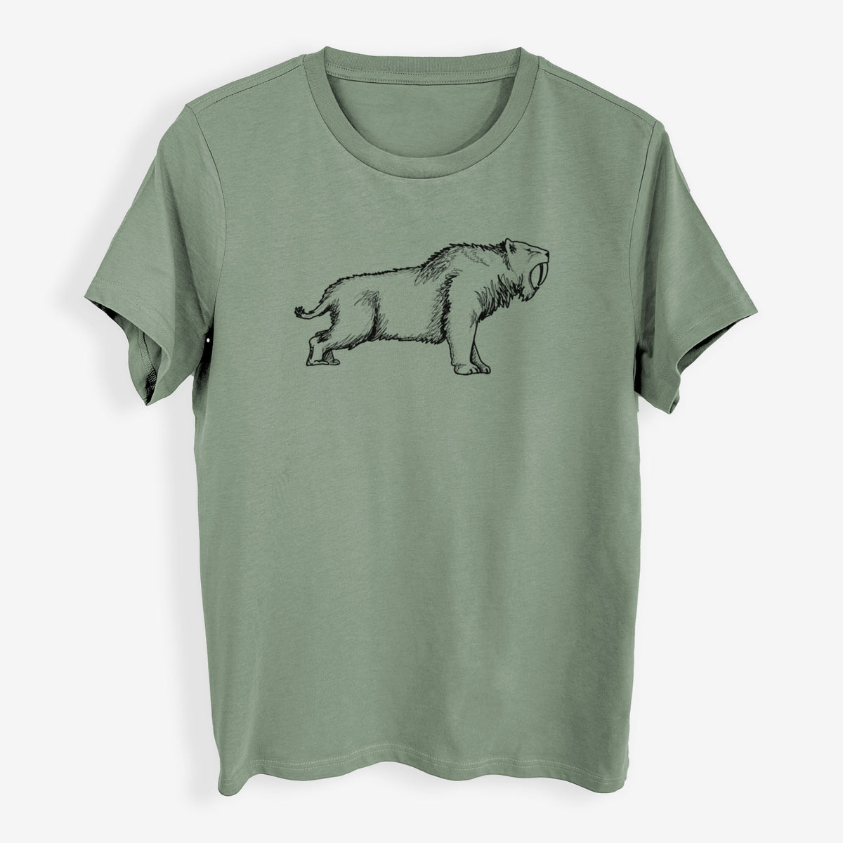 Saber-toothed Tiger - Smilodon - Womens Everyday Maple Tee