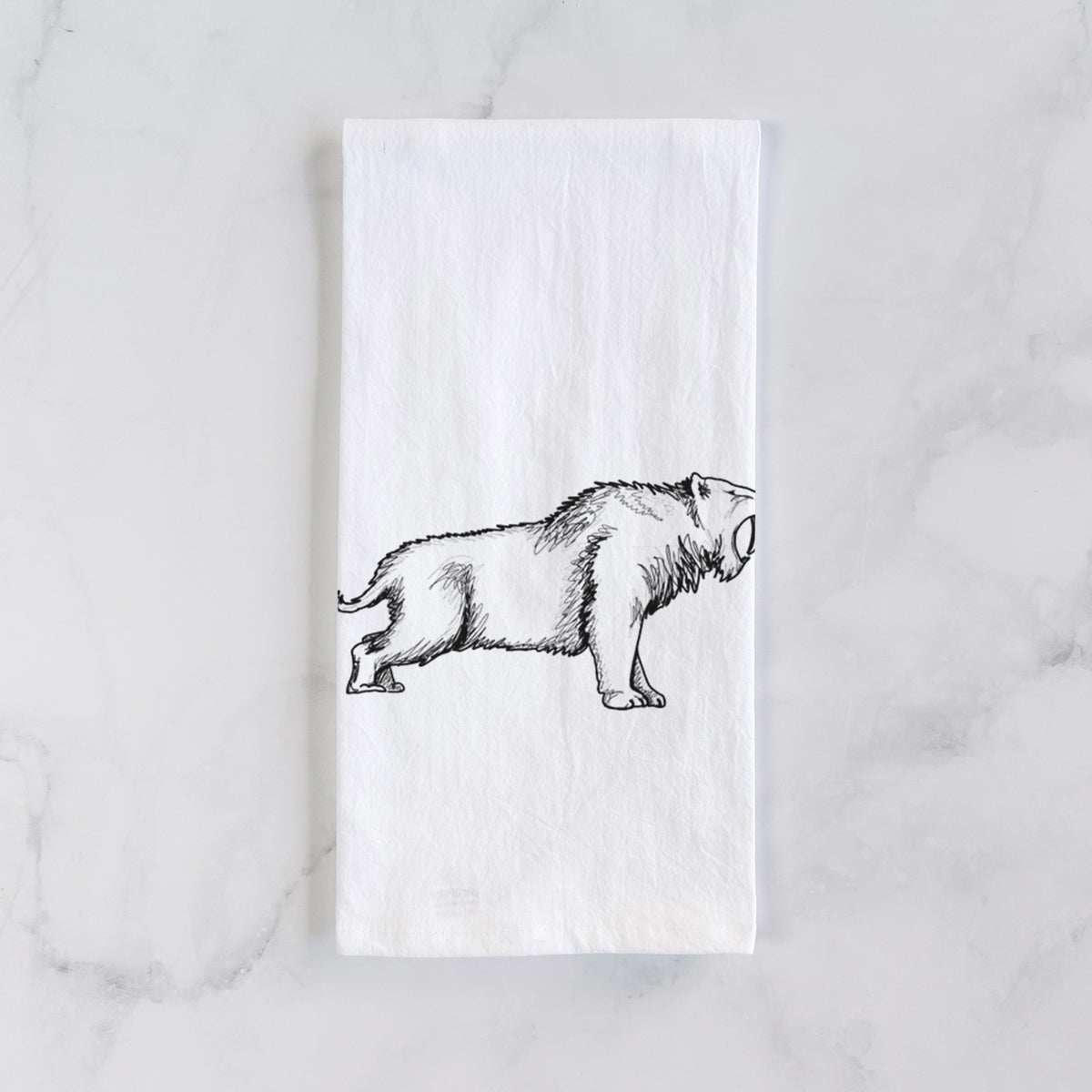 Saber-toothed Tiger - Smilodon Tea Towel