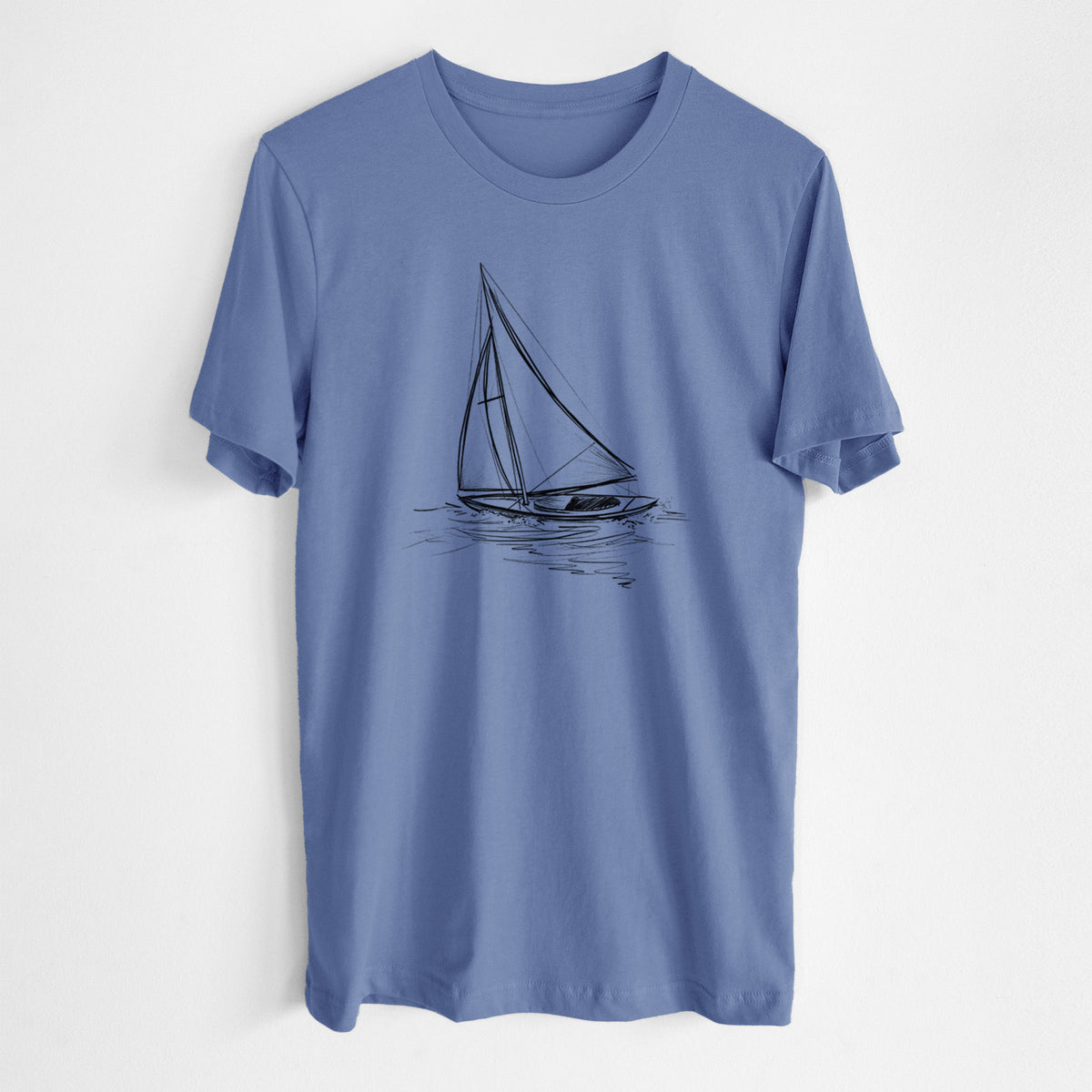 Heading Coastward - Sloop Sailboat - Lightweight 100% Cotton Unisex Crewneck