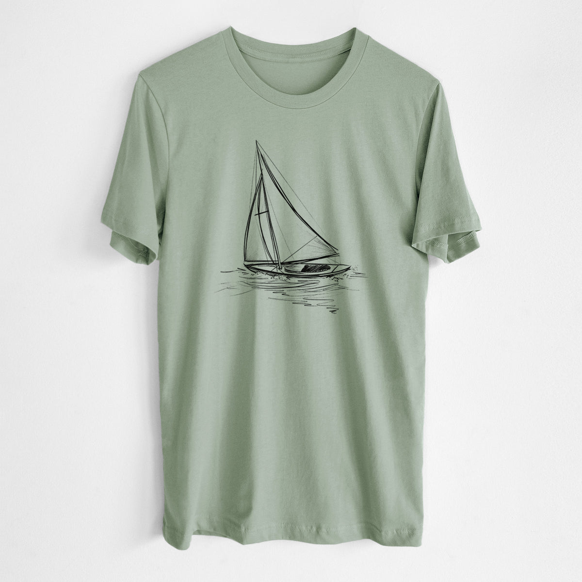 Heading Coastward - Sloop Sailboat - Lightweight 100% Cotton Unisex Crewneck