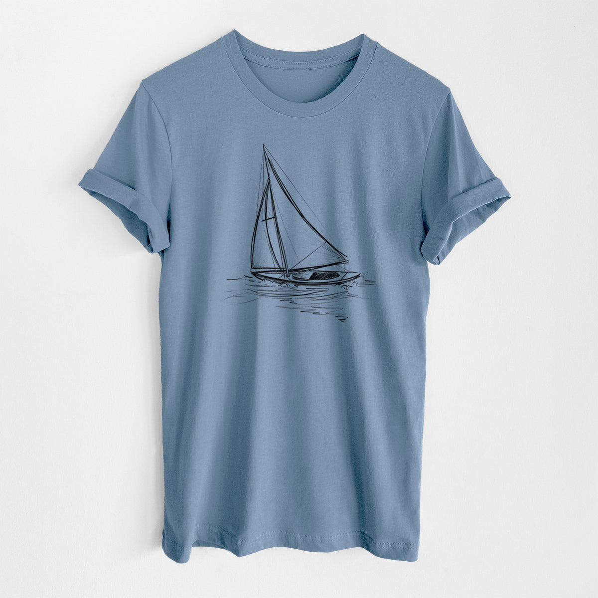 Heading Coastward - Sloop Sailboat - Lightweight 100% Cotton Unisex Crewneck