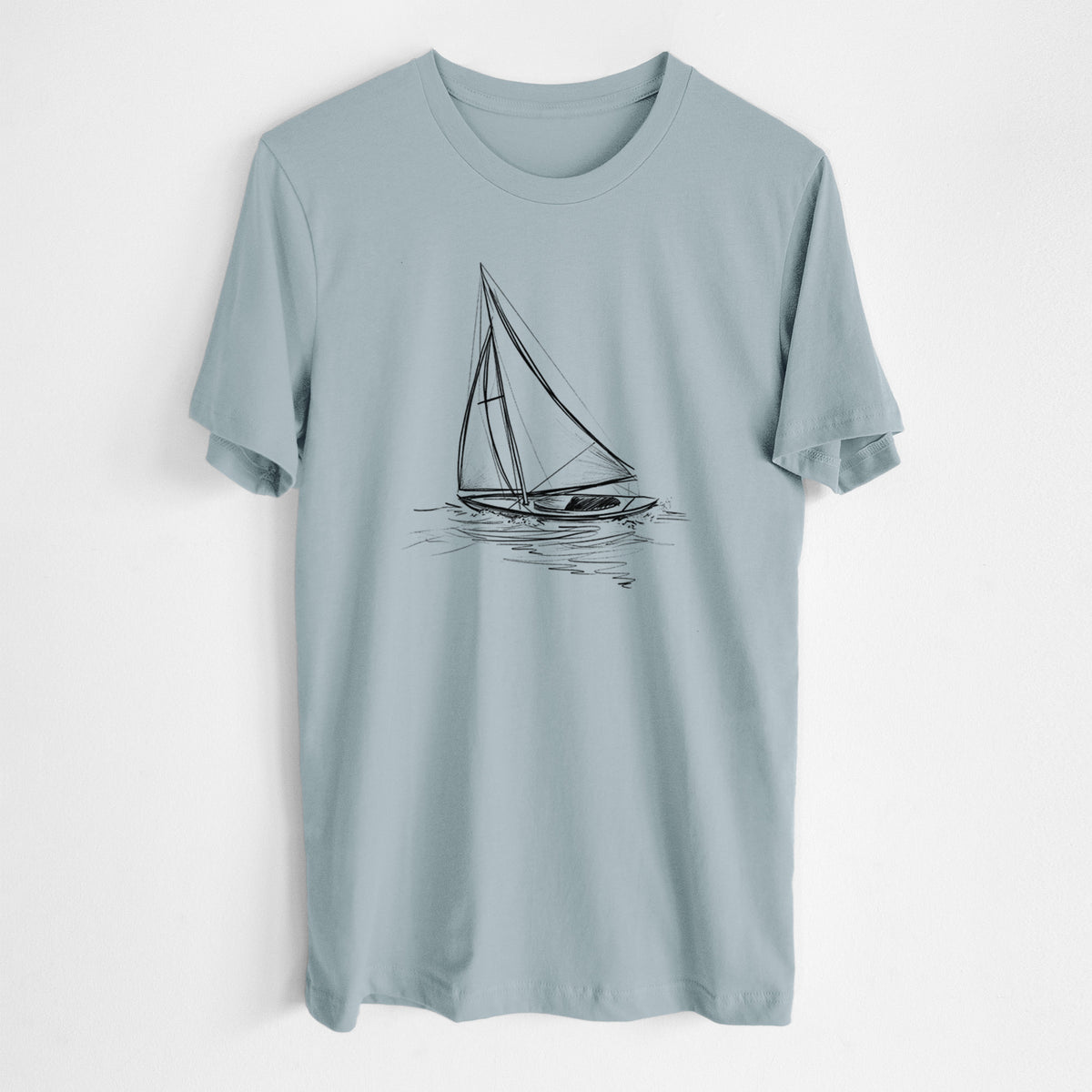 Heading Coastward - Sloop Sailboat - Lightweight 100% Cotton Unisex Crewneck