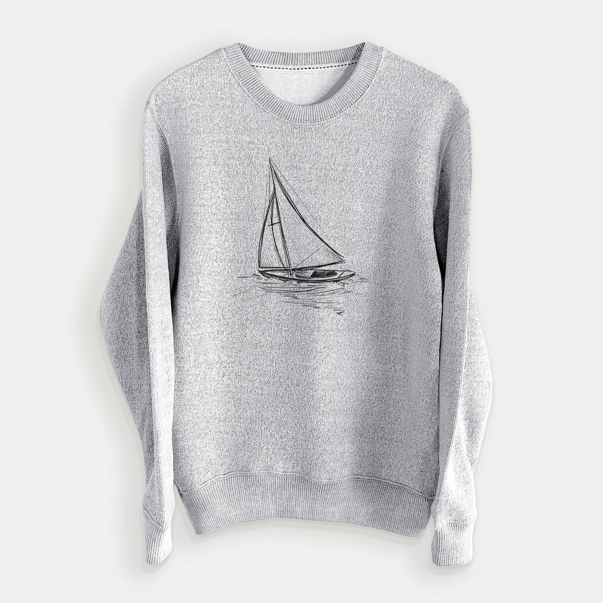 Heading Coastward - Sloop Sailboat - Knit Sweatshirt