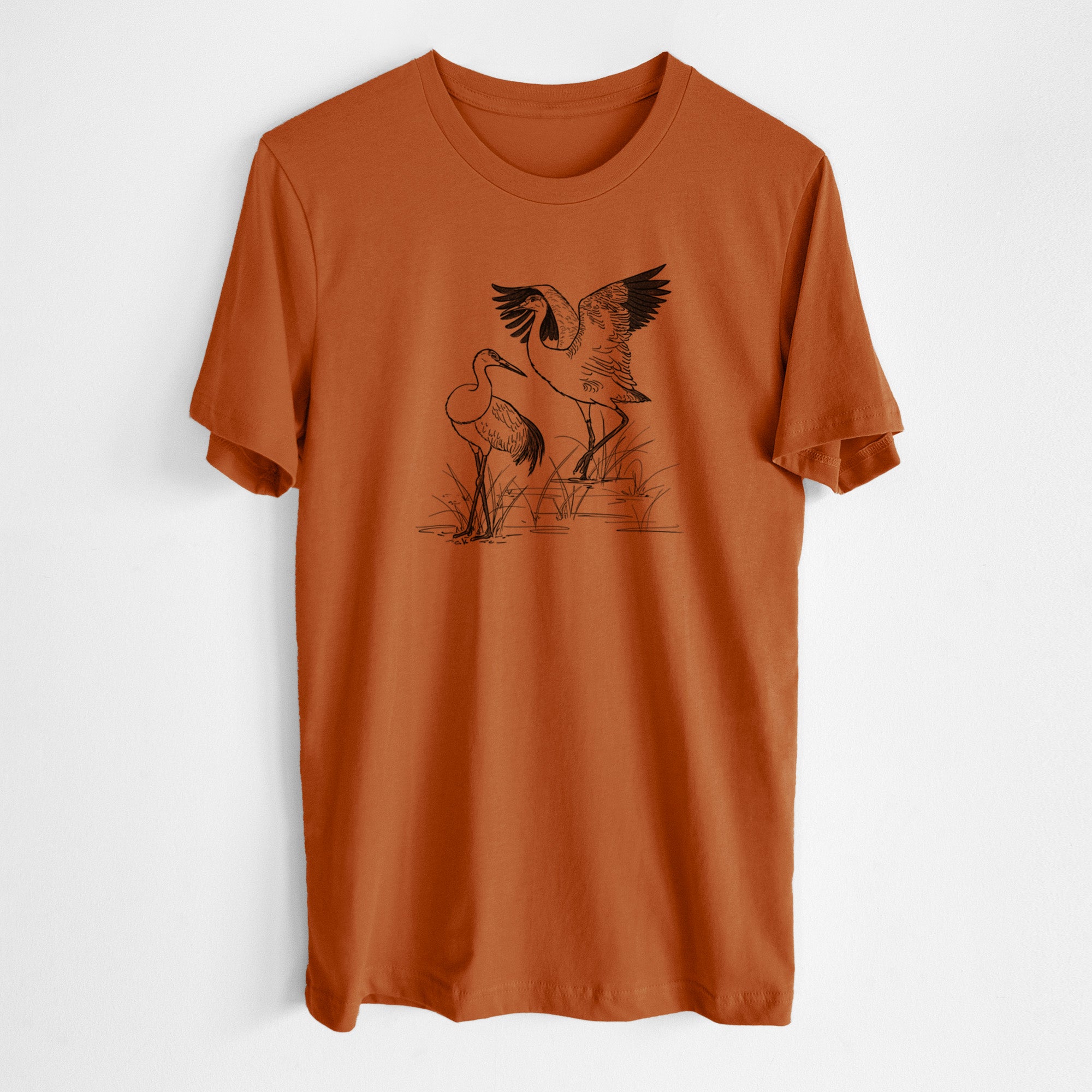 Sandhill Cranes - Grus canadensis - Lightweight 100% Cotton Unisex Crewneck