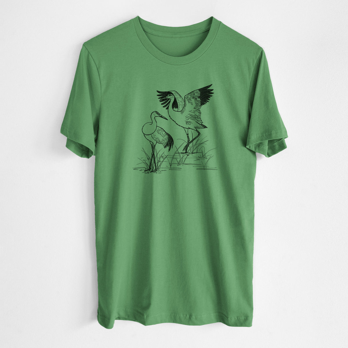 Sandhill Cranes - Grus canadensis - Lightweight 100% Cotton Unisex Crewneck