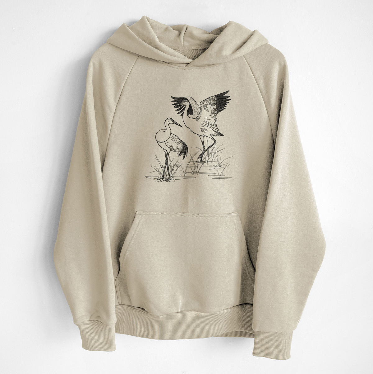 Sandhills Cranes - Grus canadensis - UltraLuxe Heavyweight French Terry Hoodie