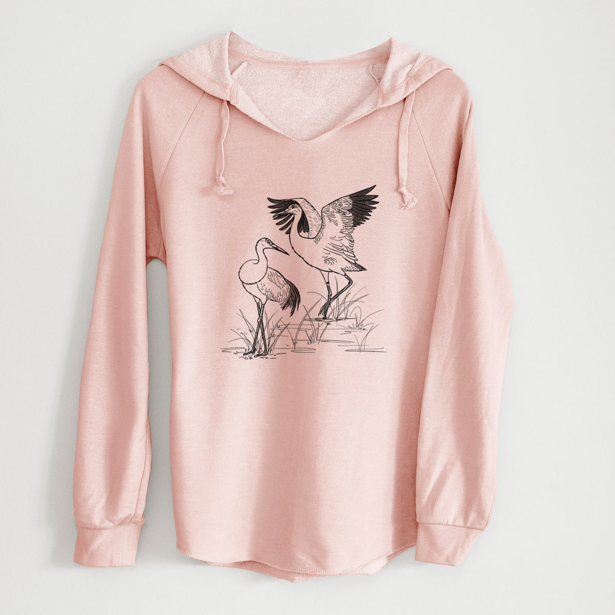 Sandhill Cranes - Grus canadensis - Cali Wave Hooded Sweatshirt