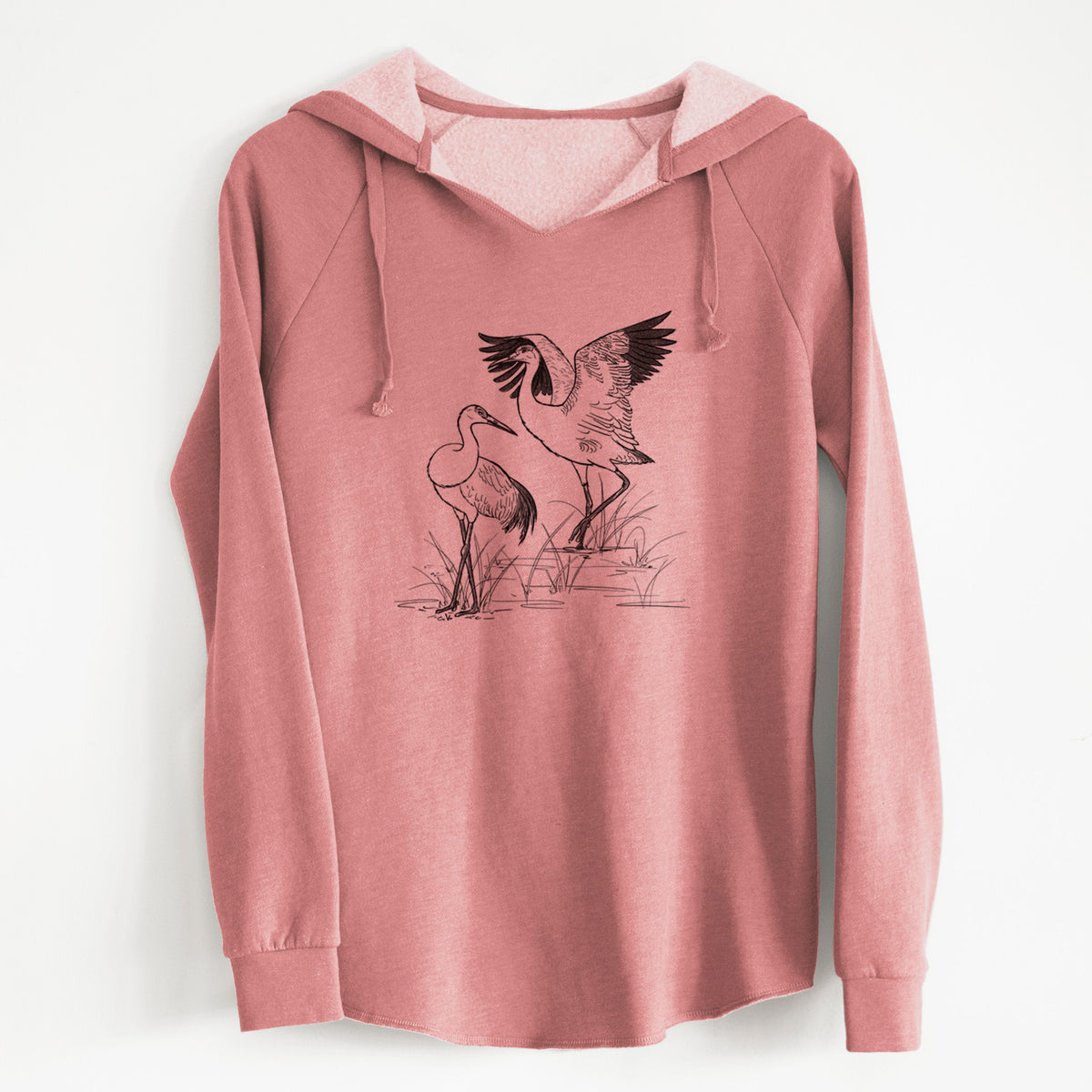 Sandhill Cranes - Grus canadensis - Cali Wave Hooded Sweatshirt