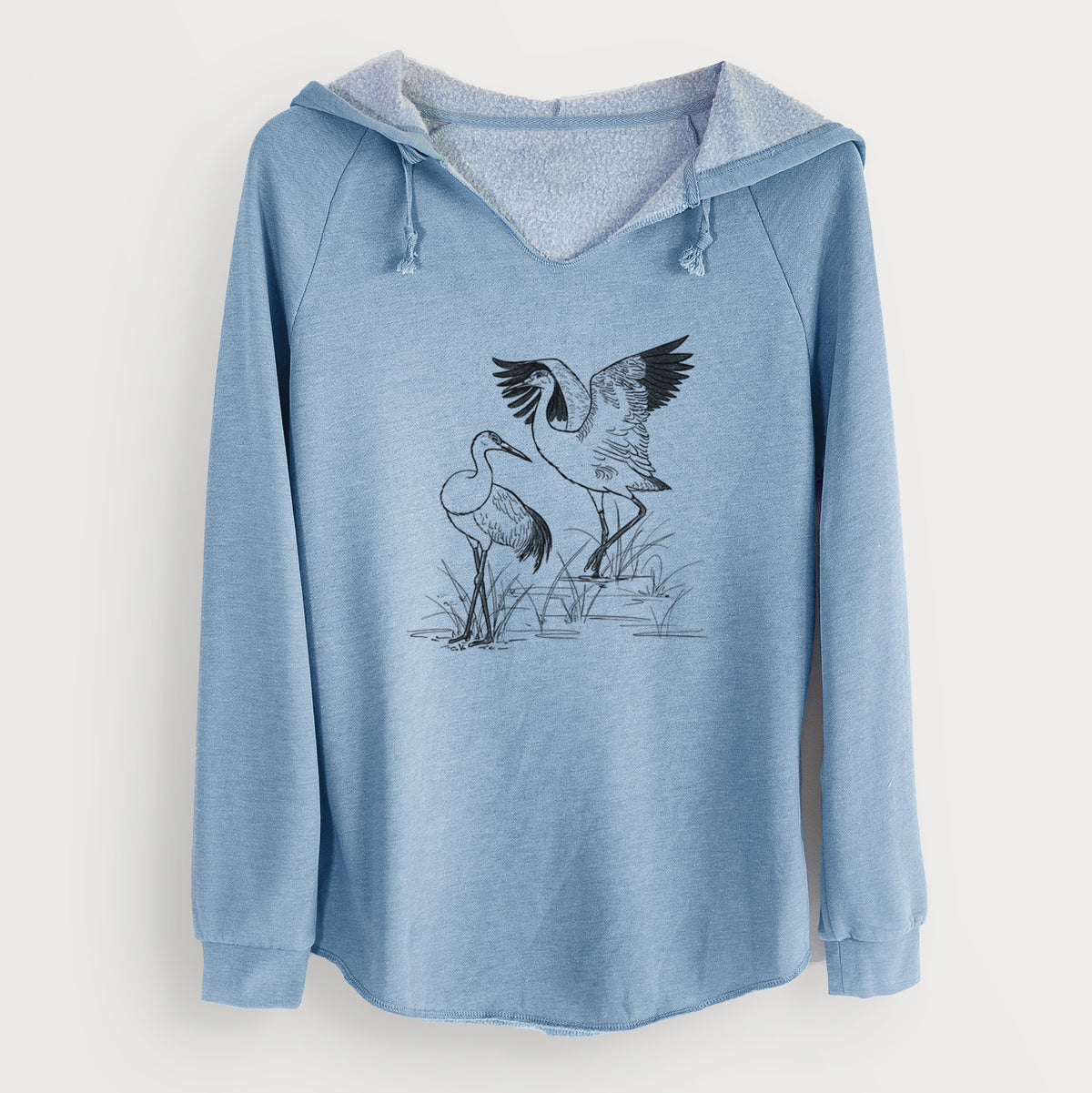Sandhill Cranes - Grus canadensis - Cali Wave Hooded Sweatshirt
