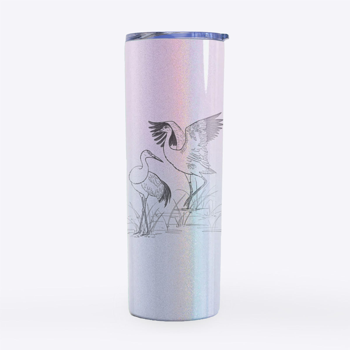 Sandhill Cranes - Grus canadensis - 20oz Skinny Tumbler