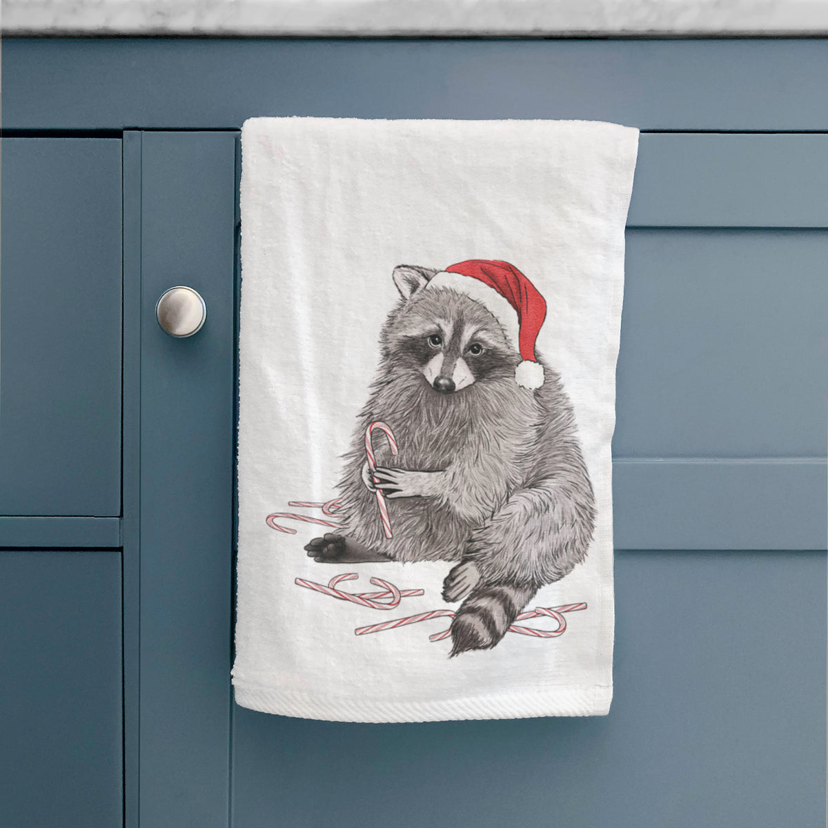 Santa Raccoon - Premium Hand Towel