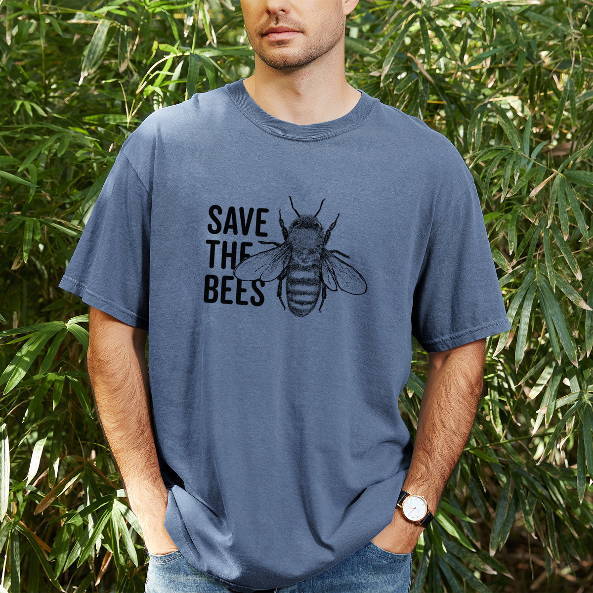 Save the Bees - Unisex Comfort Colors Garment-Dyed Heavyweight T-shirt