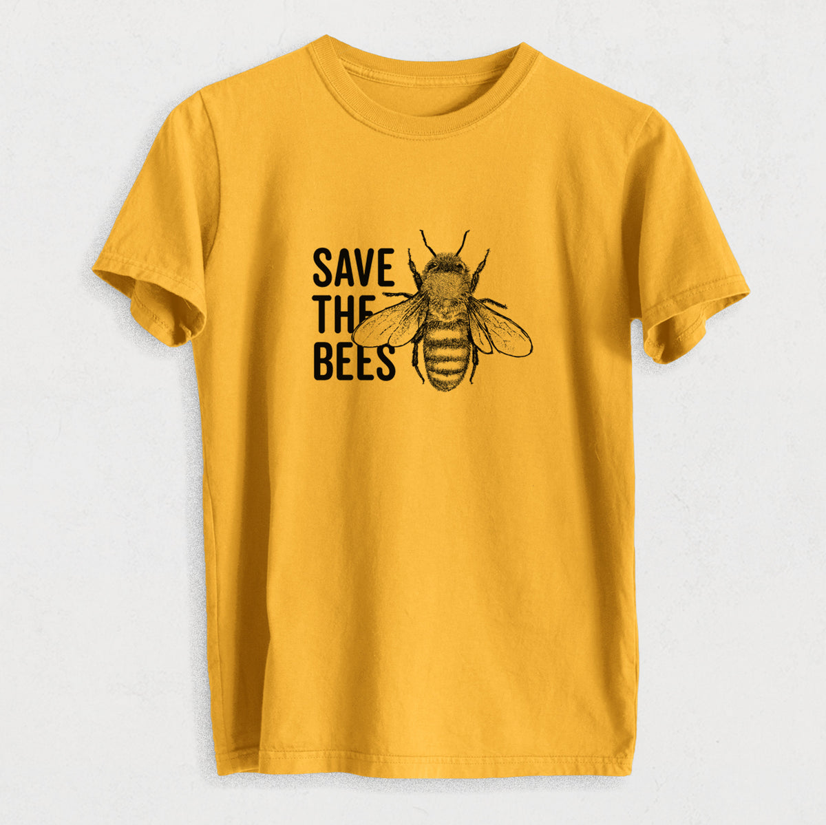 Save the Bees - Heavyweight Men&#39;s 100% Organic Cotton Tee