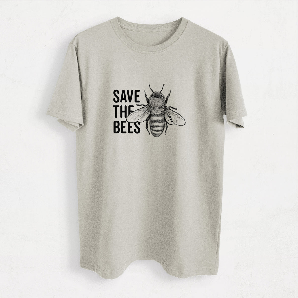 Save the Bees - Heavyweight Men&#39;s 100% Organic Cotton Tee