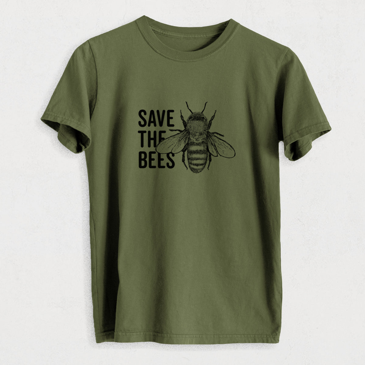 Save the Bees - Heavyweight Men&#39;s 100% Organic Cotton Tee