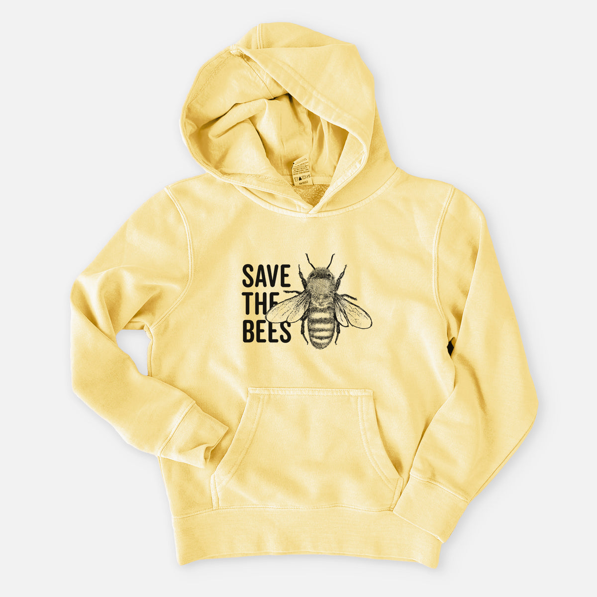 Save the Bees - Youth Pigment Dyed Hoodie