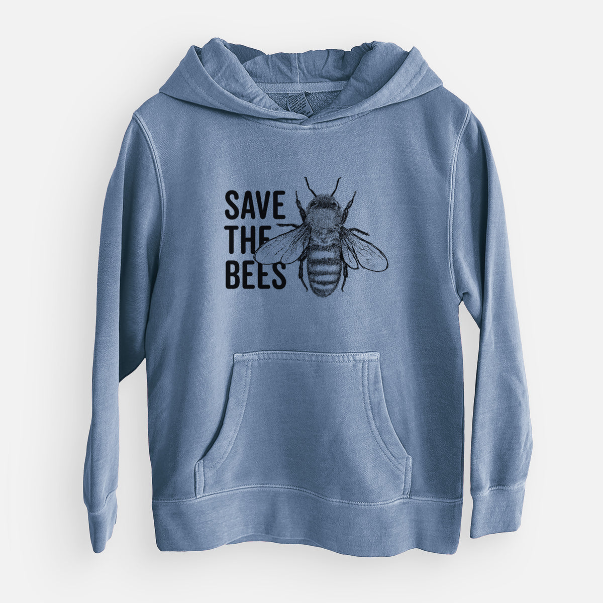 Save the Bees - Youth Pigment Dyed Hoodie