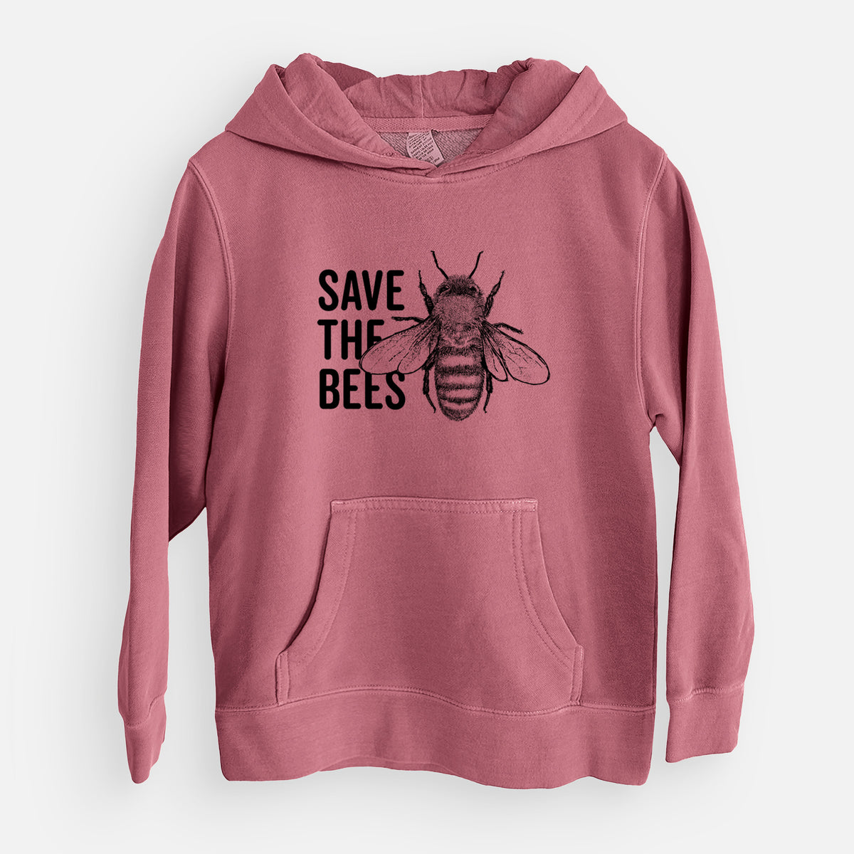 Save the Bees - Youth Pigment Dyed Hoodie