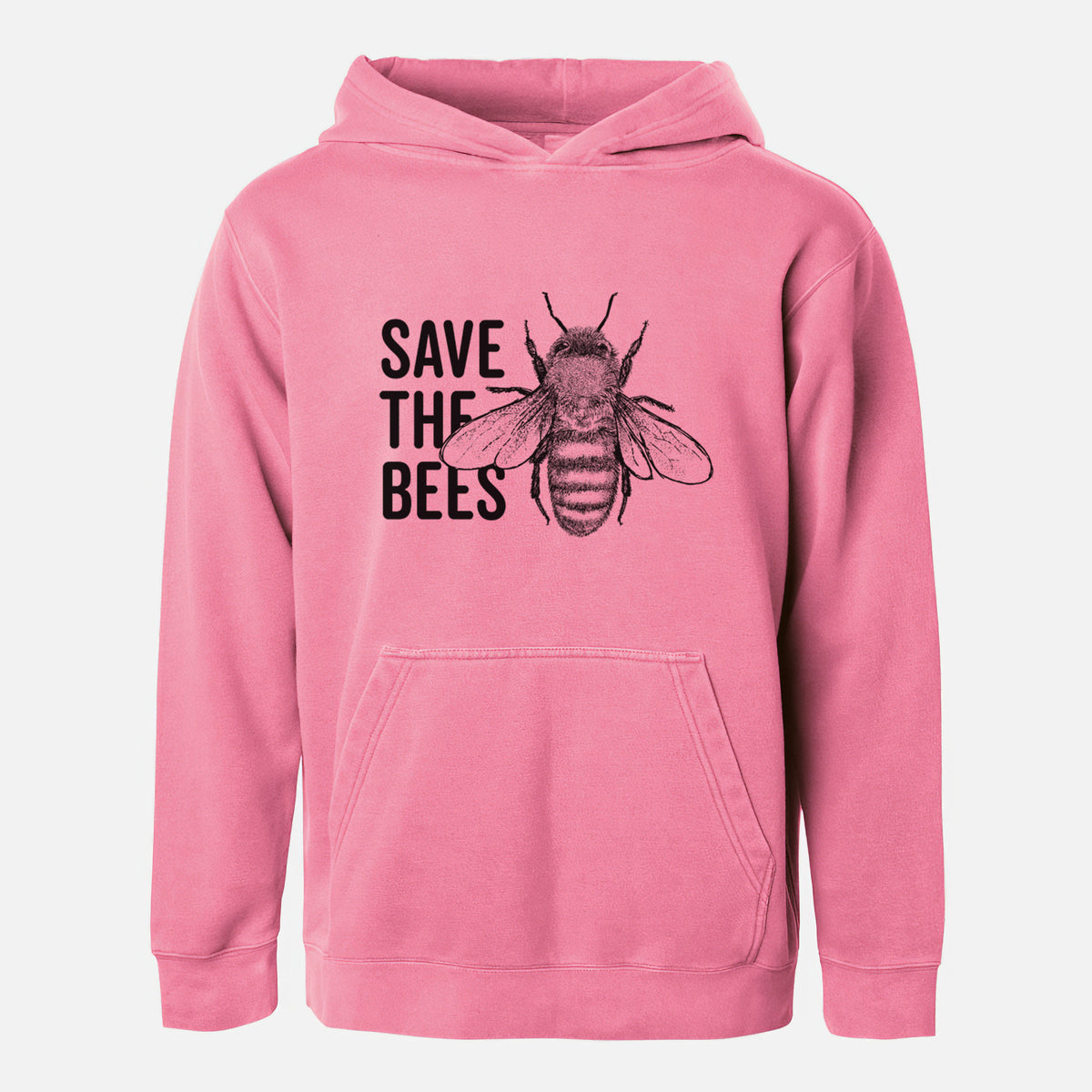 Save the Bees - Youth Pigment Dyed Hoodie