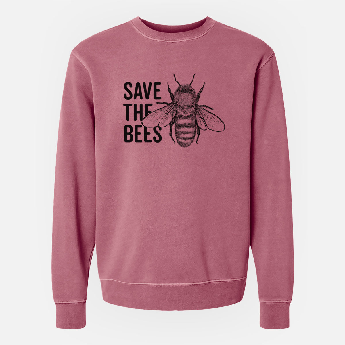 Save the Bees - Unisex Pigment Dyed Crew Sweatshirt