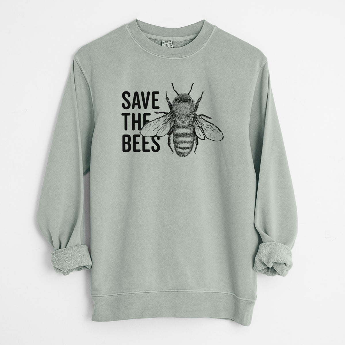 Save the Bees - Unisex Pigment Dyed Crew Sweatshirt