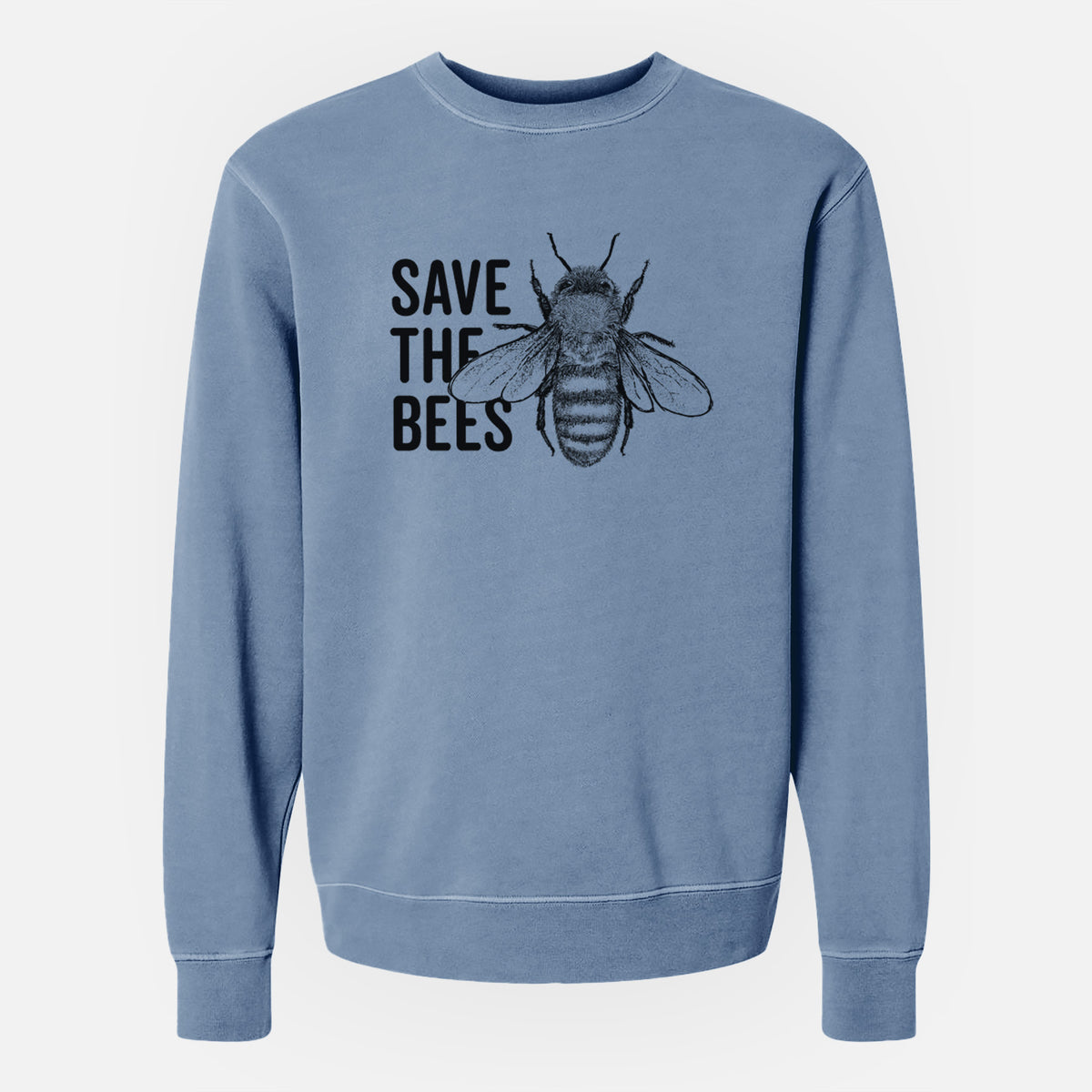 Save the Bees - Unisex Pigment Dyed Crew Sweatshirt