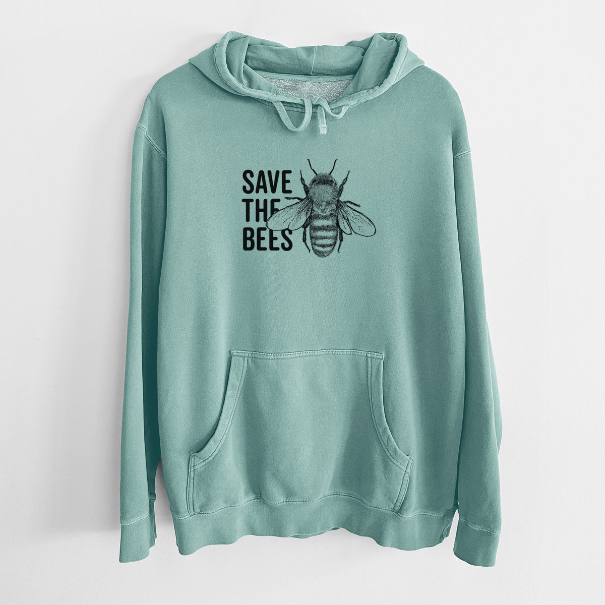 Save the Bees - Unisex Pigment Dyed Hoodie