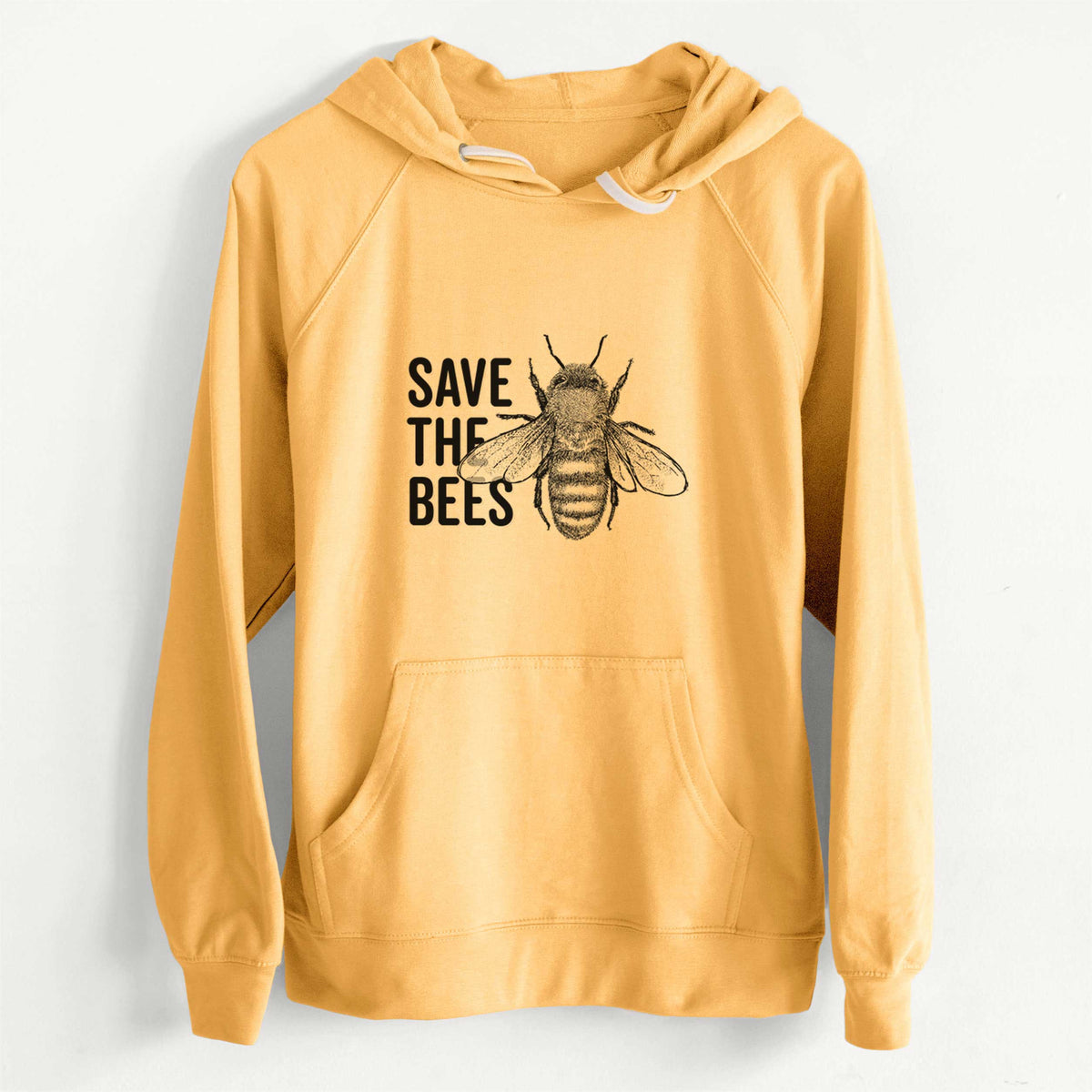 CLEARANCE - Save the Bees  - Unisex Slim Fit Loopback Terry Hoodie