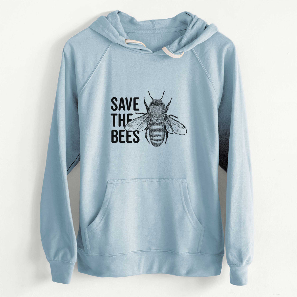 CLEARANCE - Save the Bees  - Unisex Slim Fit Loopback Terry Hoodie