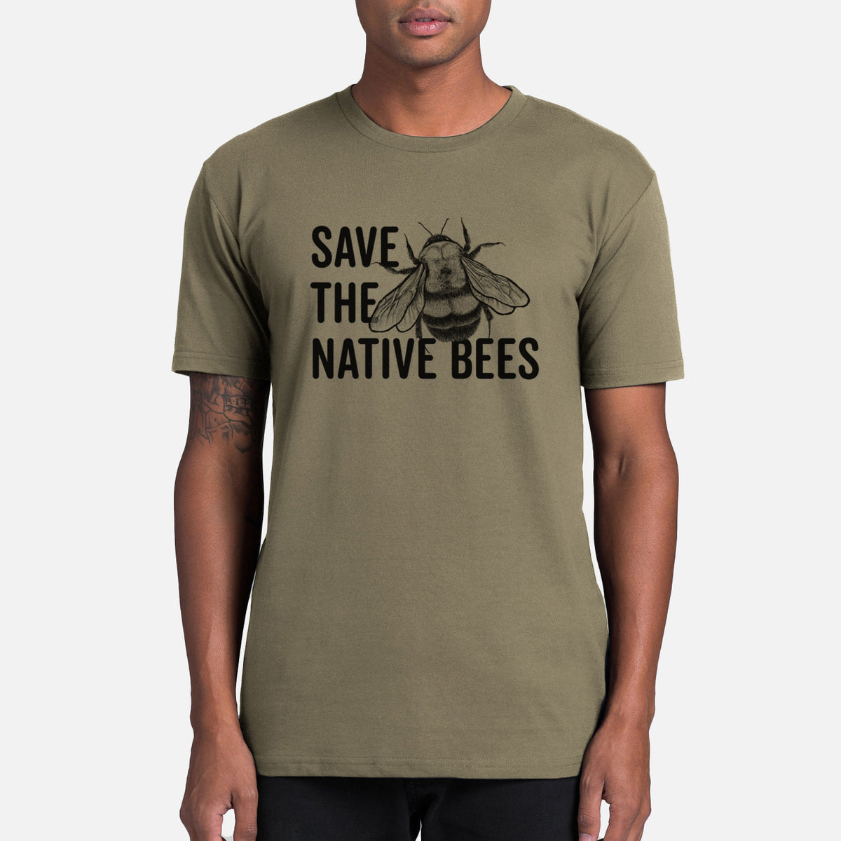 Save the Native Bees - Mens Everyday Staple Tee