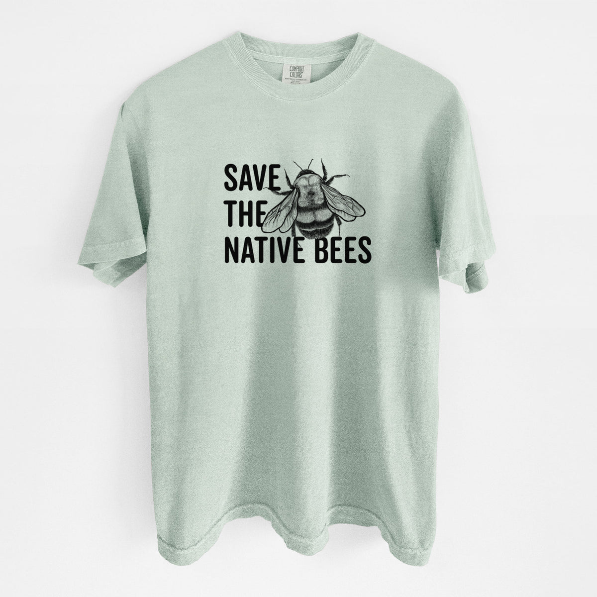 Save the Native Bees - Unisex Comfort Colors Garment-Dyed Heavyweight T-shirt