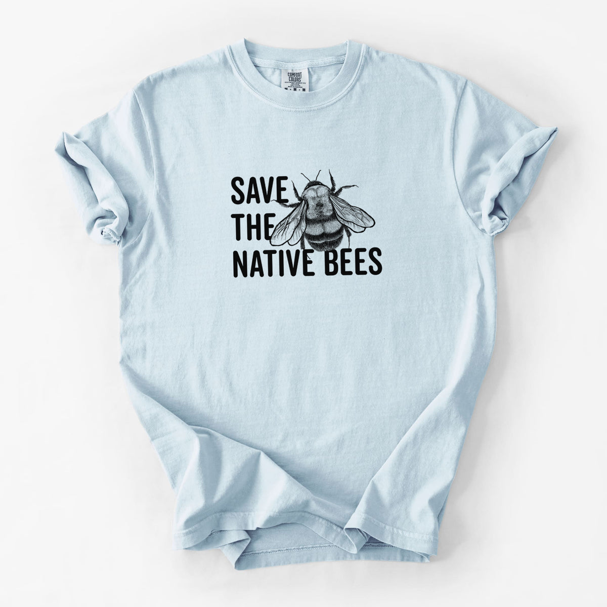 Save the Native Bees - Unisex Comfort Colors Garment-Dyed Heavyweight T-shirt