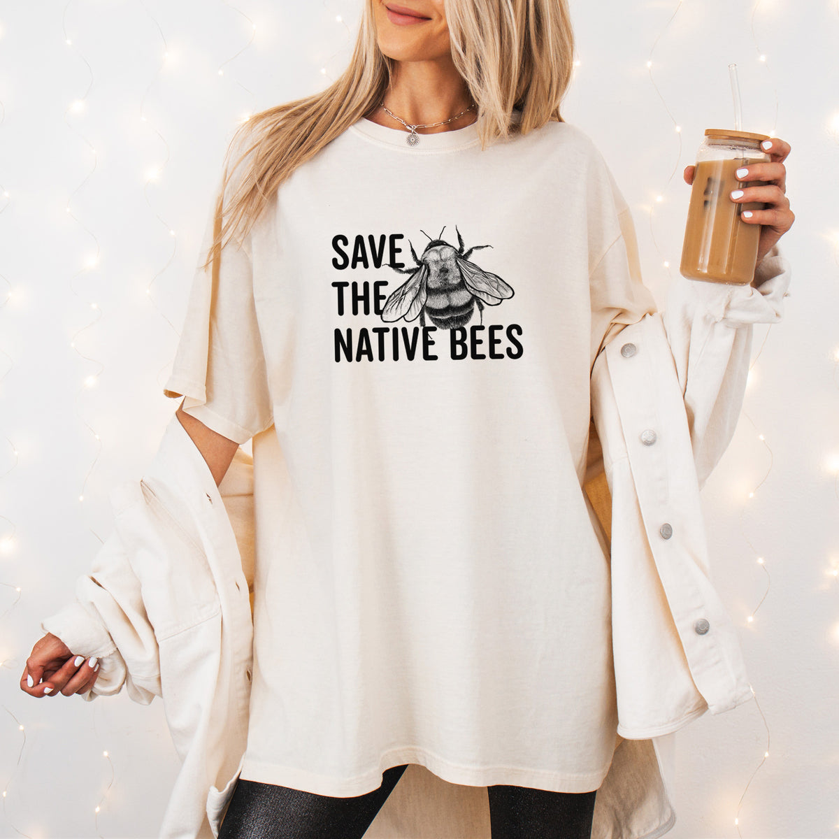 Save the Native Bees - Unisex Comfort Colors Garment-Dyed Heavyweight T-shirt