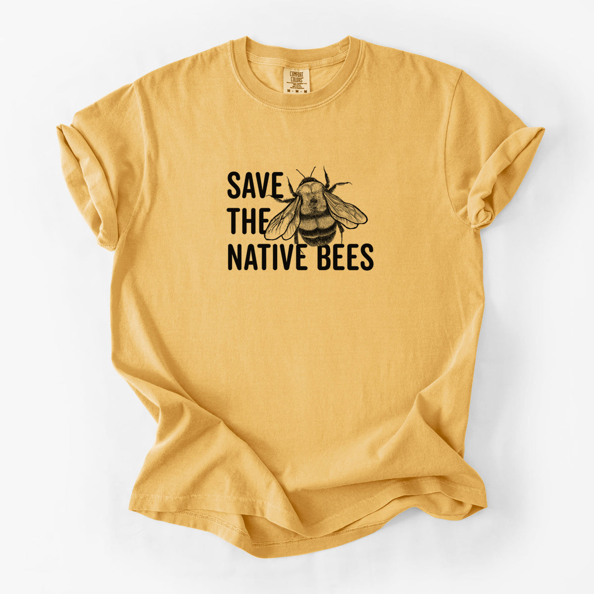 Save the Native Bees - Unisex Comfort Colors Garment-Dyed Heavyweight T-shirt