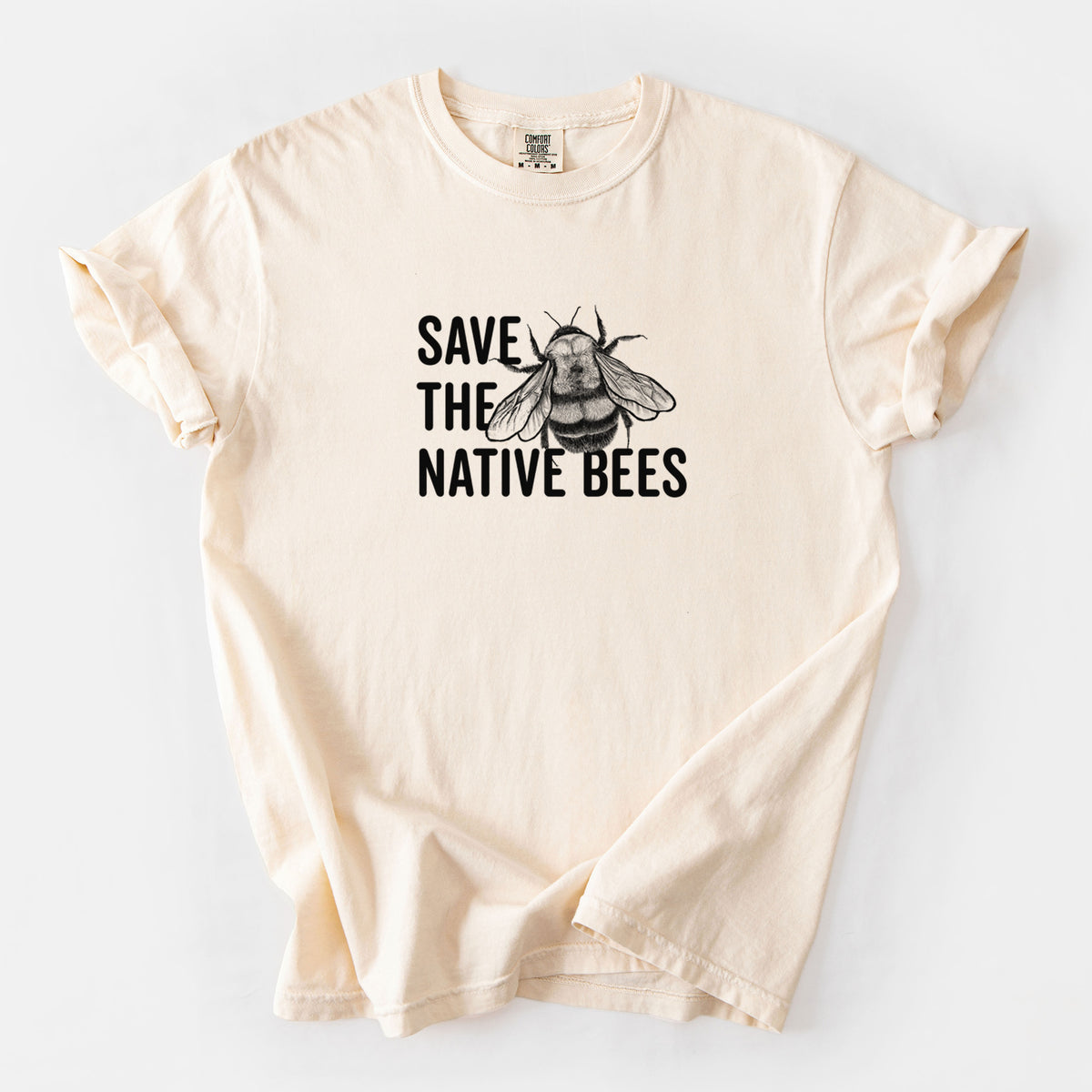 Save the Native Bees - Unisex Comfort Colors Garment-Dyed Heavyweight T-shirt