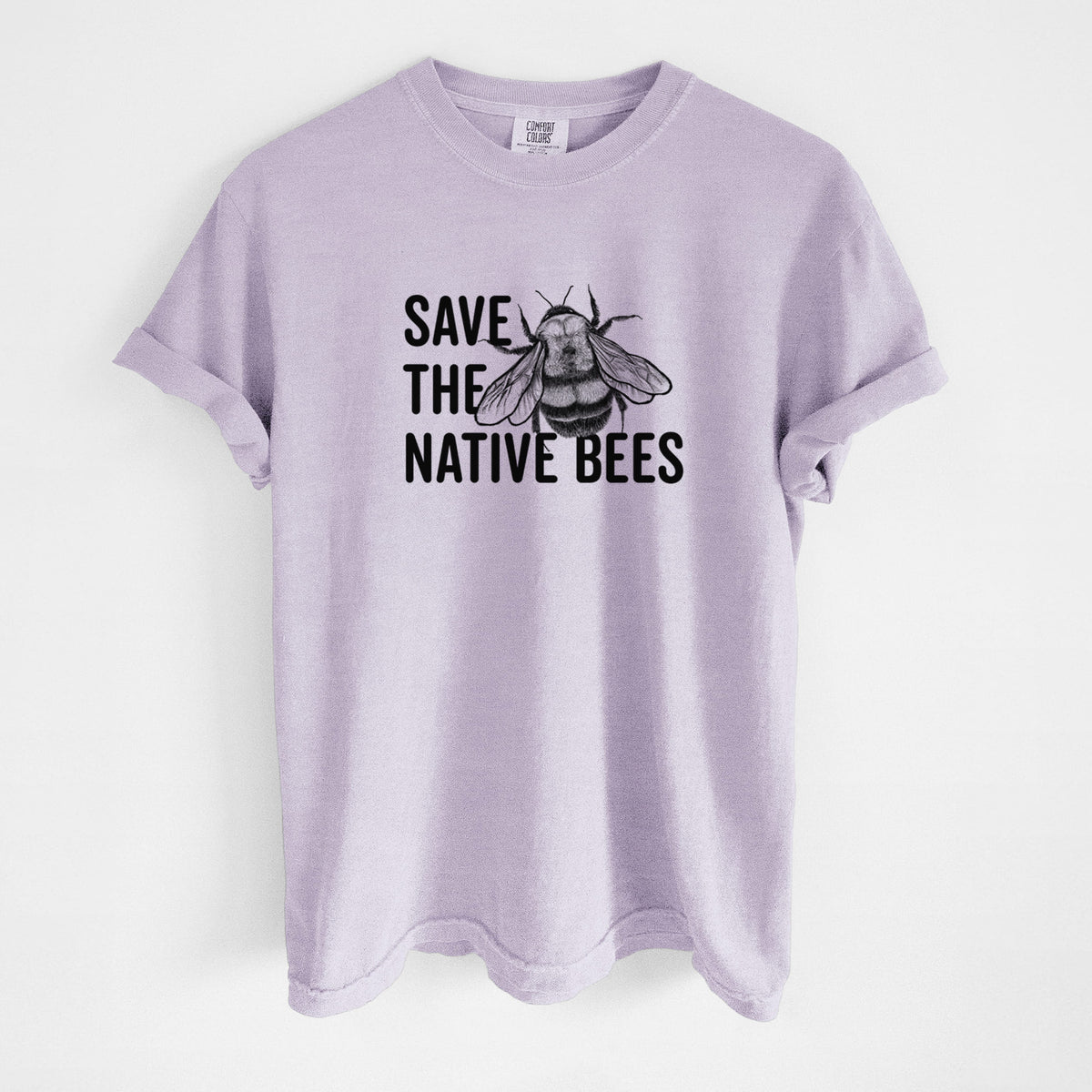 Save the Native Bees - Unisex Comfort Colors Garment-Dyed Heavyweight T-shirt