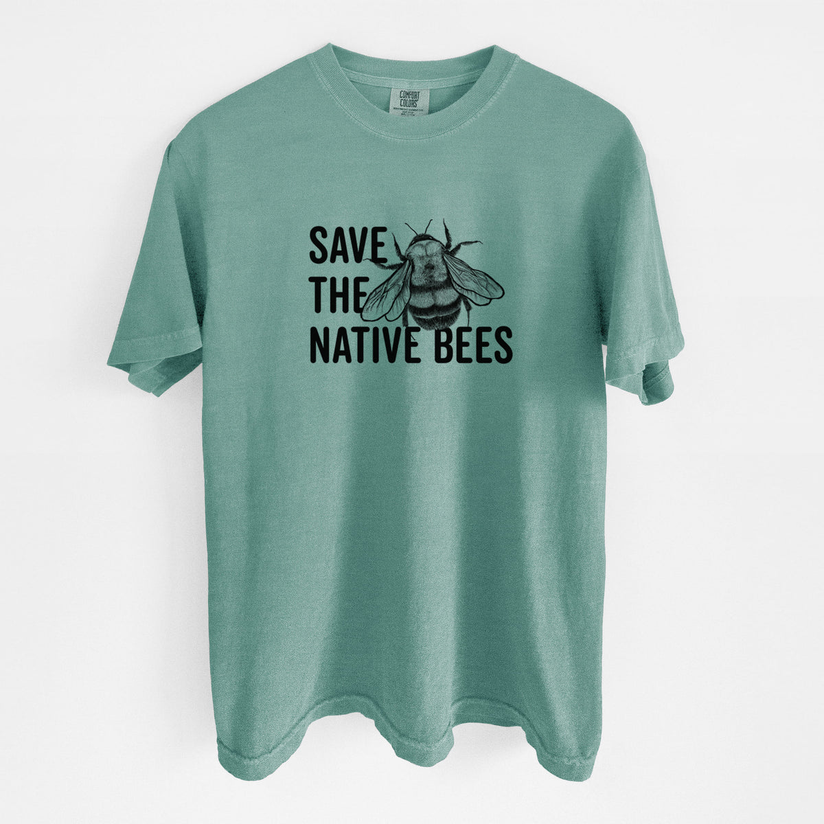 Save the Native Bees - Unisex Comfort Colors Garment-Dyed Heavyweight T-shirt