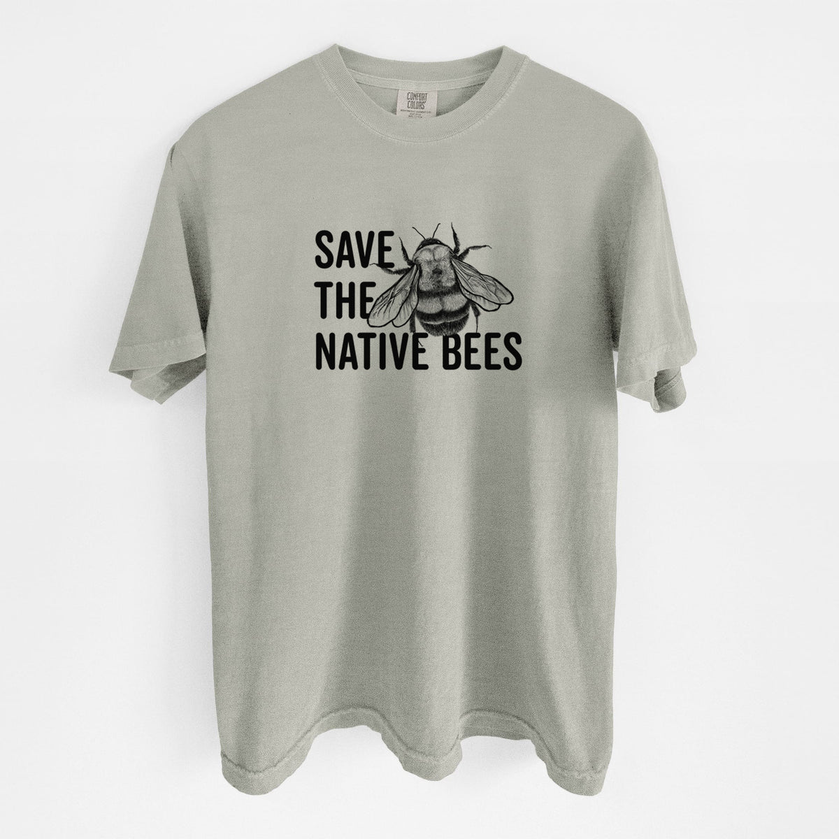 Save the Native Bees - Unisex Comfort Colors Garment-Dyed Heavyweight T-shirt