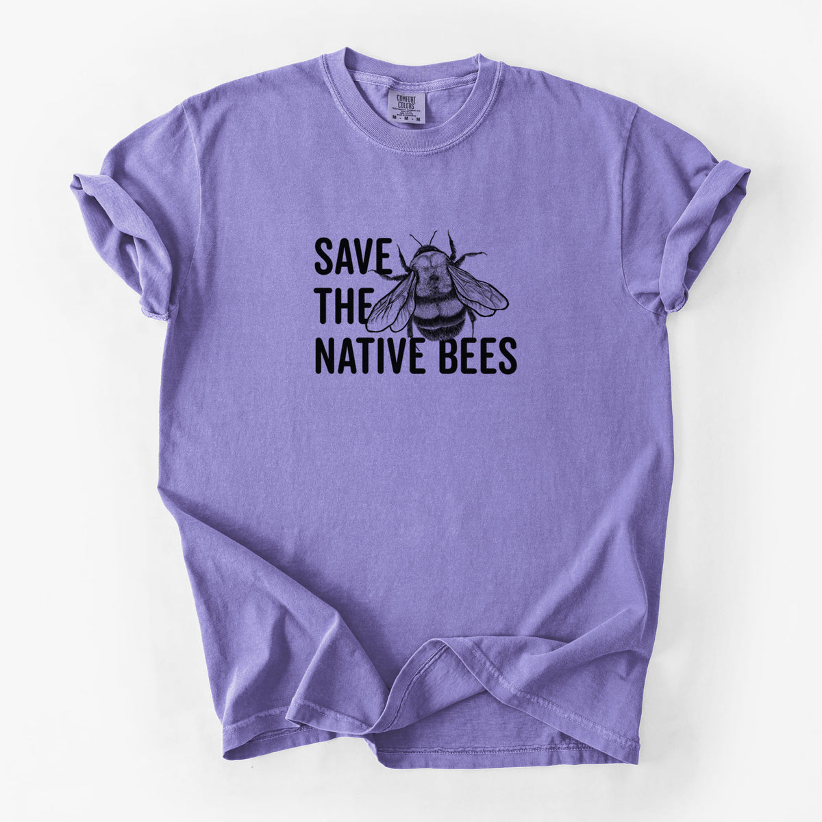 Save the Native Bees - Unisex Comfort Colors Garment-Dyed Heavyweight T-shirt