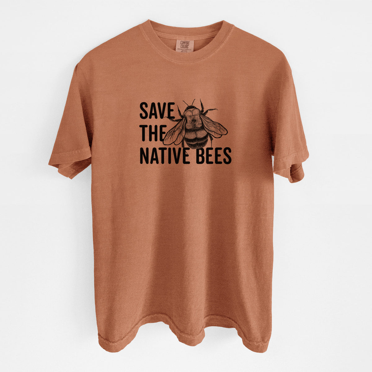 Save the Native Bees - Unisex Comfort Colors Garment-Dyed Heavyweight T-shirt
