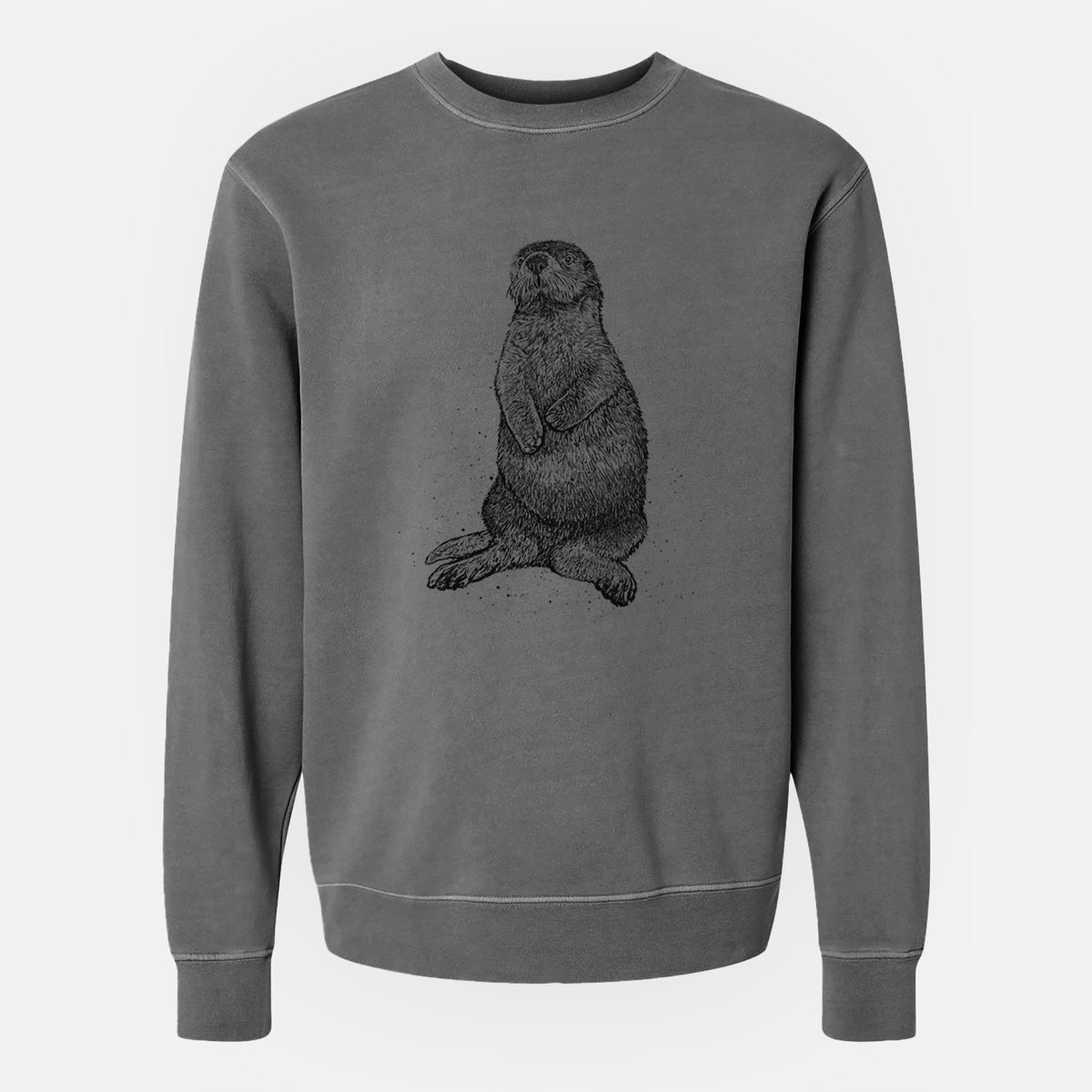 Enhydra lutris - California Sea Otter - Unisex Pigment Dyed Crew Sweatshirt