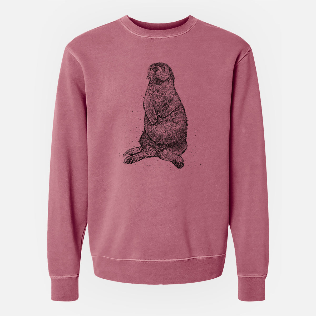 Enhydra lutris - California Sea Otter - Unisex Pigment Dyed Crew Sweatshirt