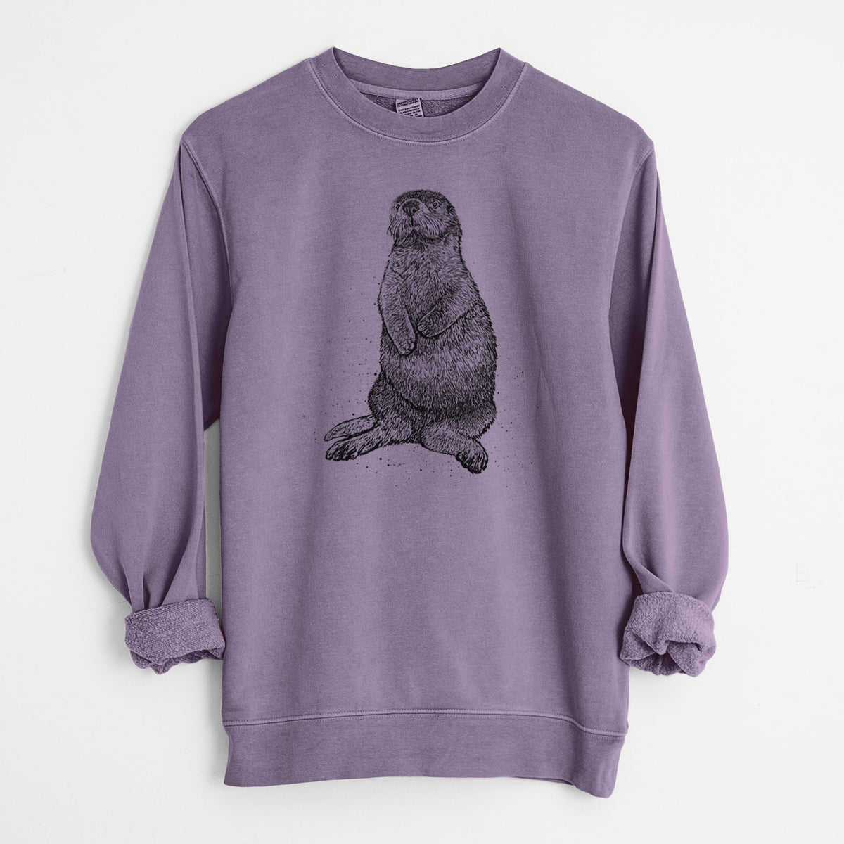 Enhydra lutris - California Sea Otter - Unisex Pigment Dyed Crew Sweatshirt