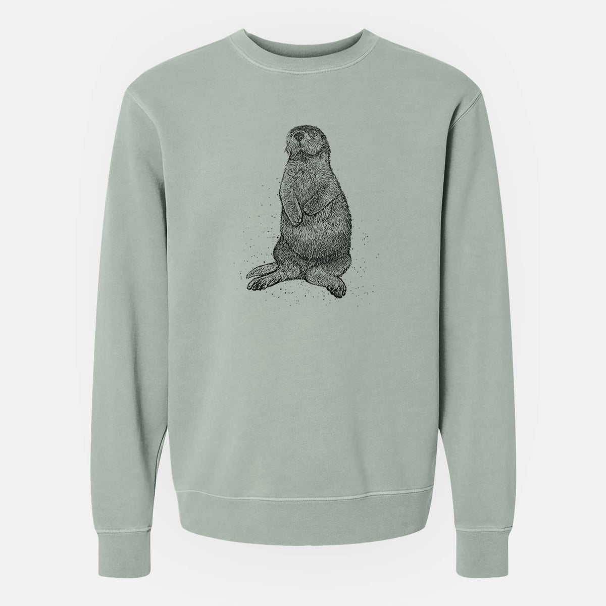 Enhydra lutris - California Sea Otter - Unisex Pigment Dyed Crew Sweatshirt