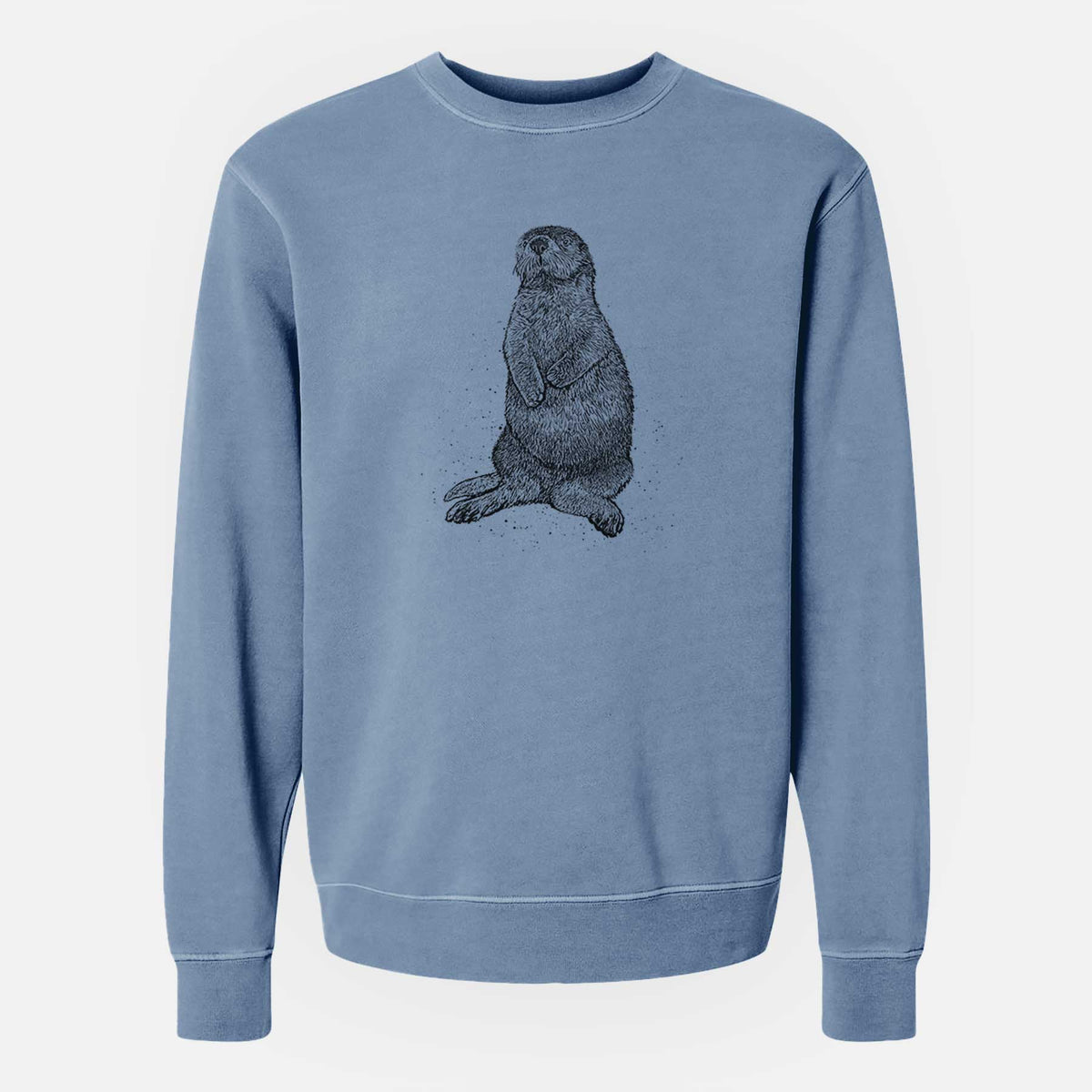 Enhydra lutris - California Sea Otter - Unisex Pigment Dyed Crew Sweatshirt